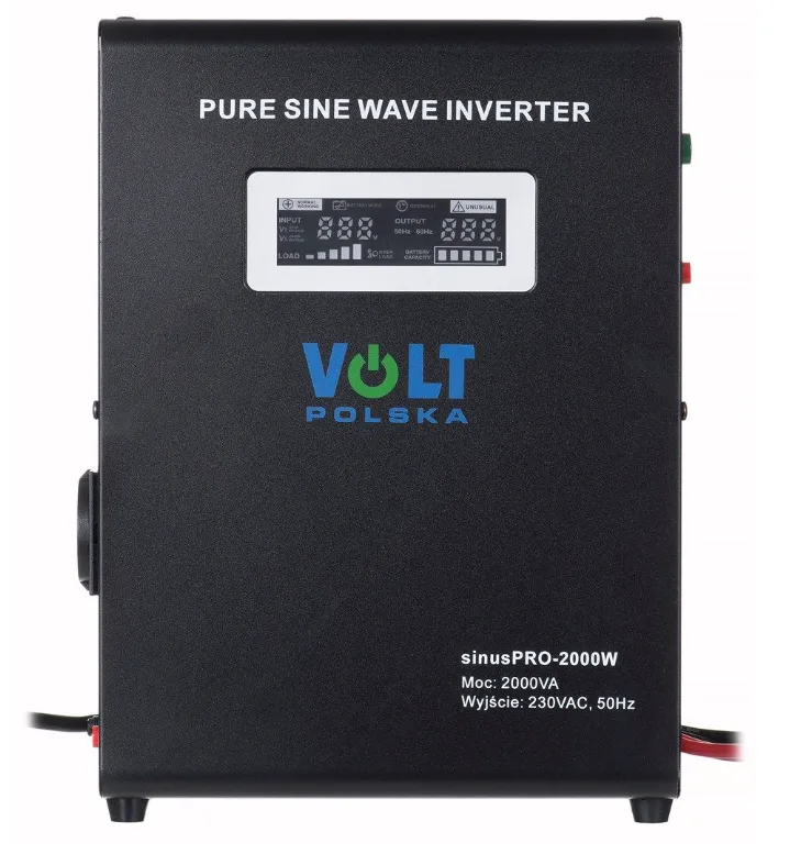 Гібридний ІБП Volt Polska 2000W 24V Чиста синусоїда 2 розетки