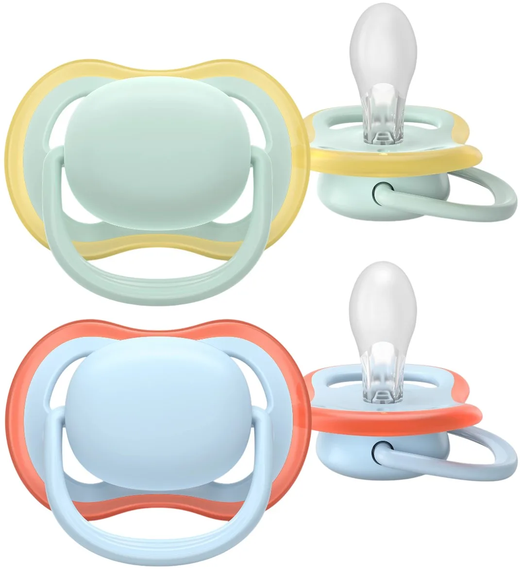 Пустушка  Avent  Ultra Air, 0-6 міс., 2 шт, дизайн для хлопчиків.