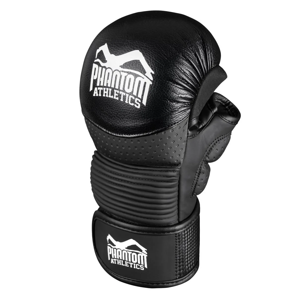 Перчатки для ММА Phantom Искусственная кожа L/XL Черные