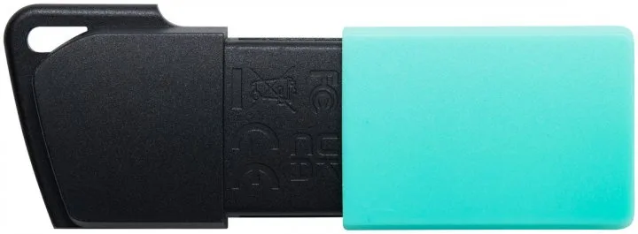 Flash Drive Kingston 256GB USB 3.2 Пластик Чорний Бірюзовий