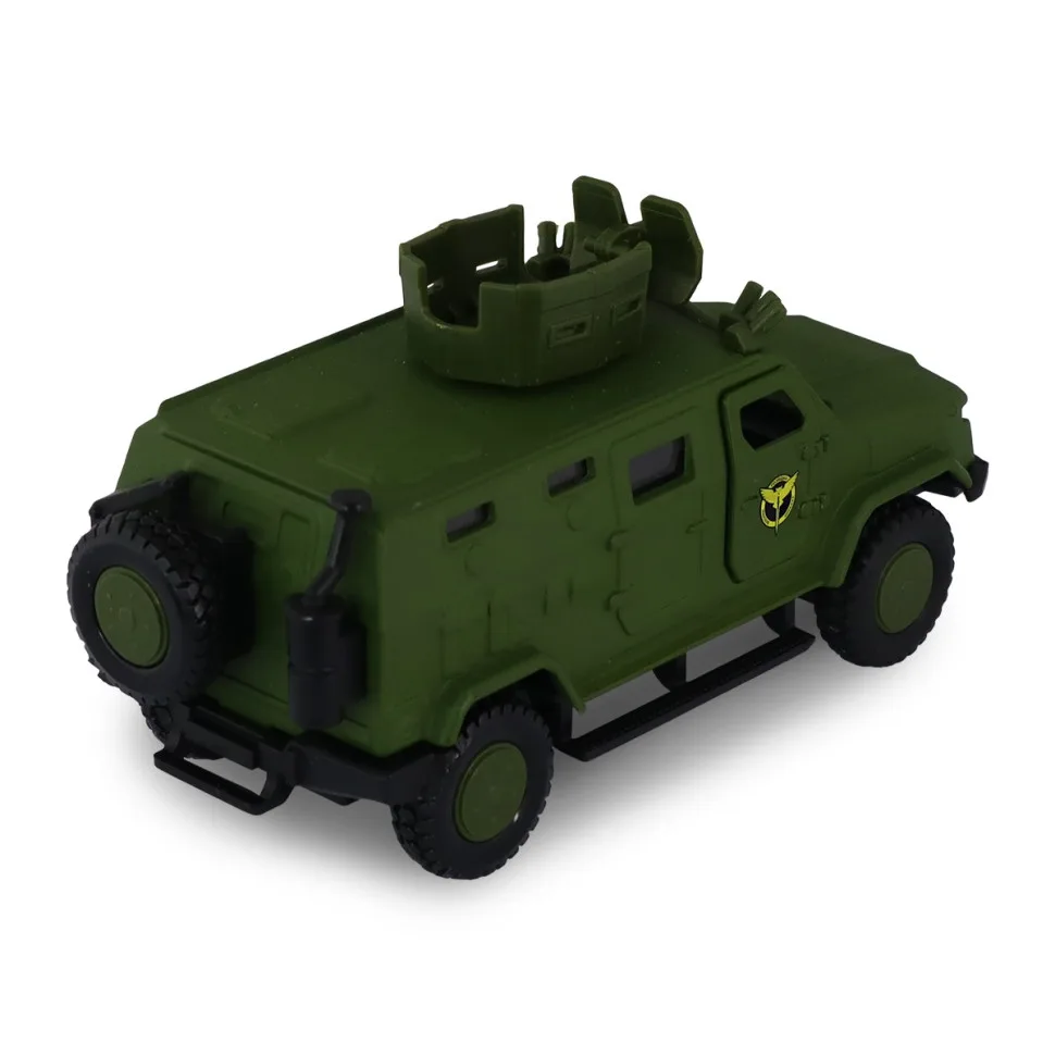 Игровая автомодель бронеавтомобиля 12 см металлическая Шевроны Героев