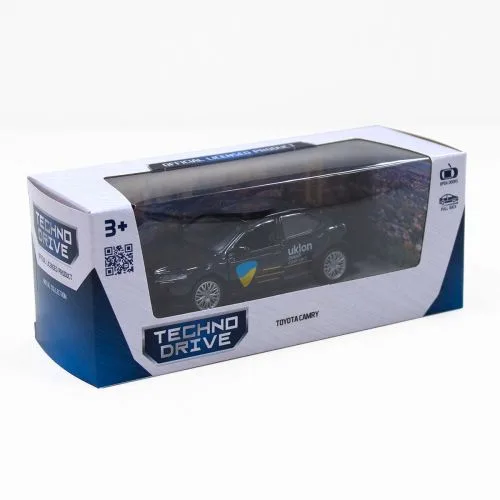 Металева машинка TechnoDrive Toyota Camry чорна 11 см