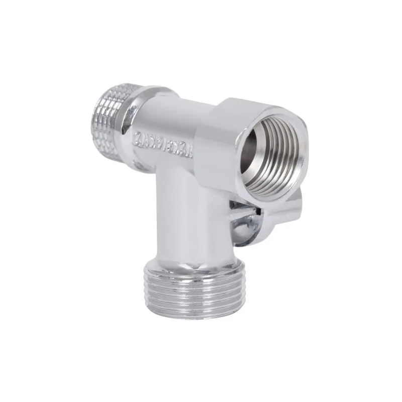Кран кульовий 1/2"x3/4"x1/2" латунний запірний вентиль Thermo Alliance Forte
