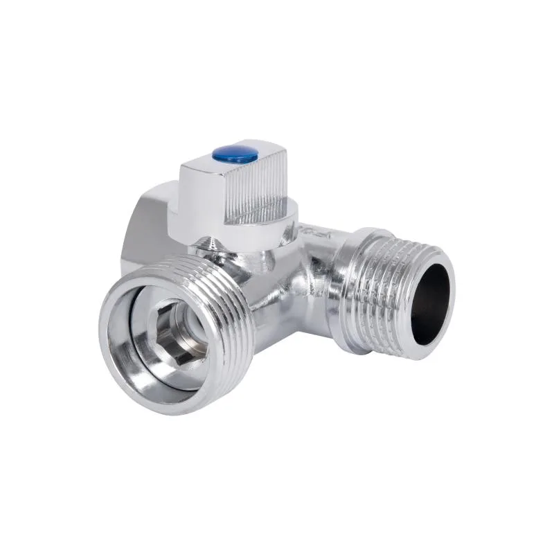 Кран кульовий 1/2"x3/4"x1/2" латунний запірний вентиль Thermo Alliance Forte