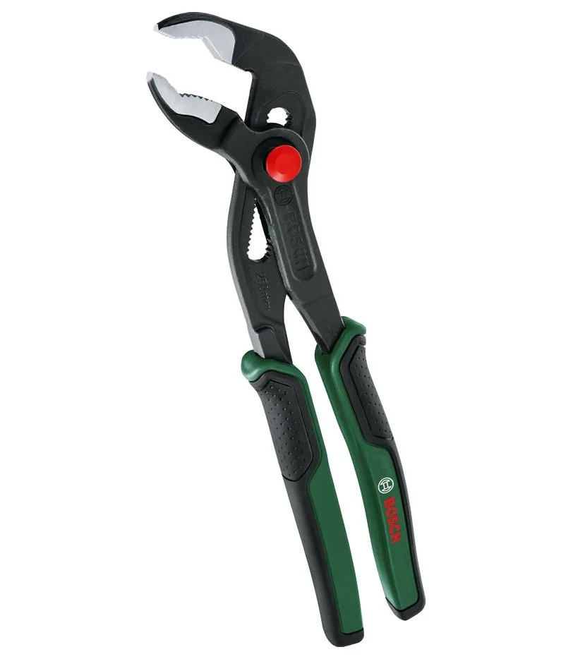 Переставные клещи Bosch, 250 мм, диапазон захвата 0-46 мм.