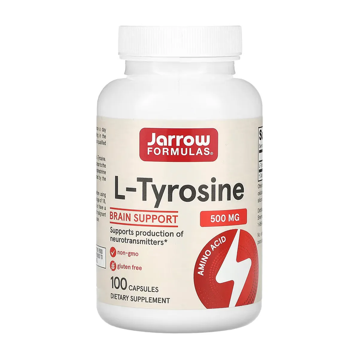 L-Tyrosine 500 мг капсули Jarrow Formulas 100 шт без ГМО без глютену