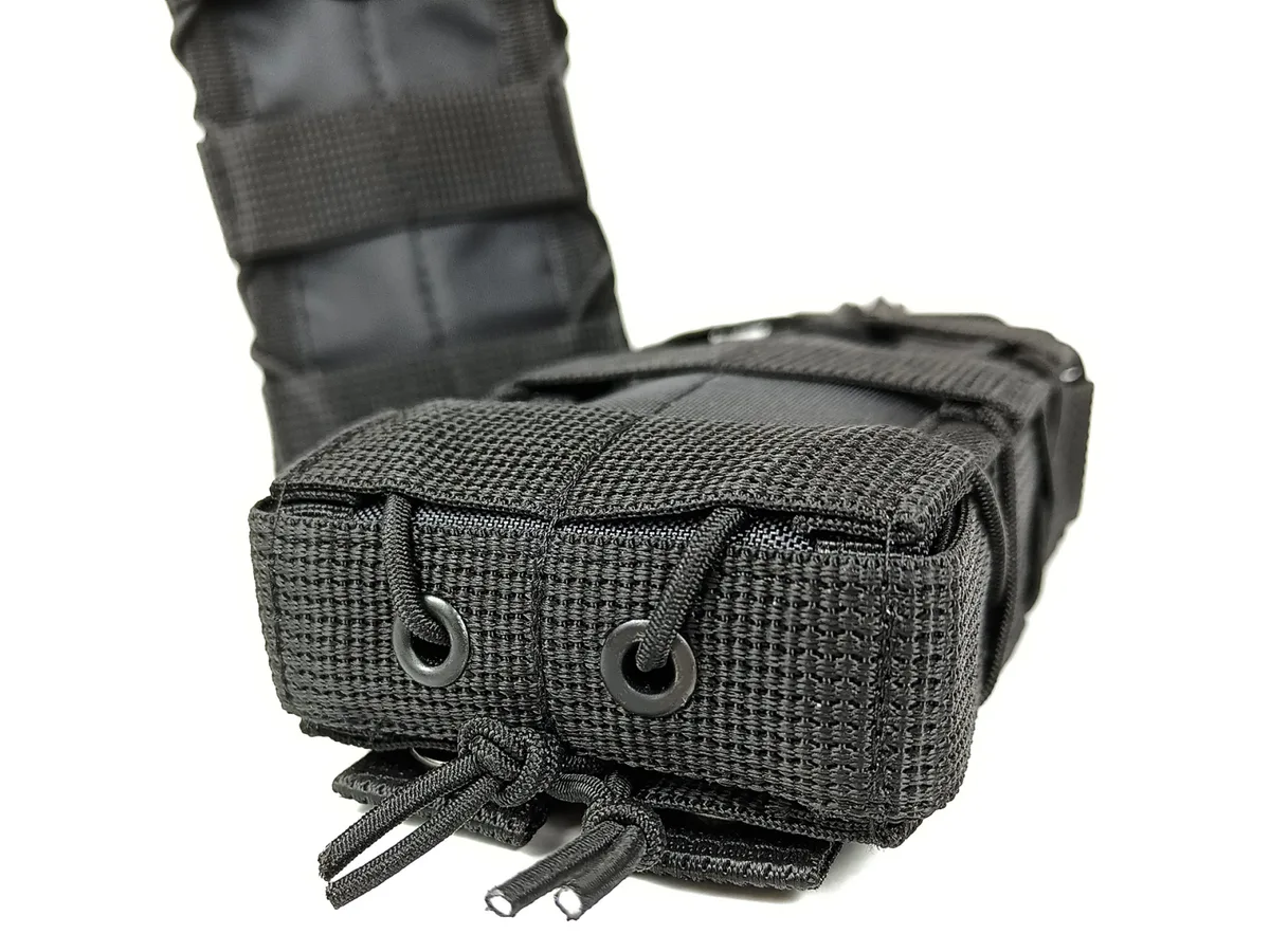 Подсумок под магазин АК РПК одинарный MOLLE Cordura 1050 черный 30 см