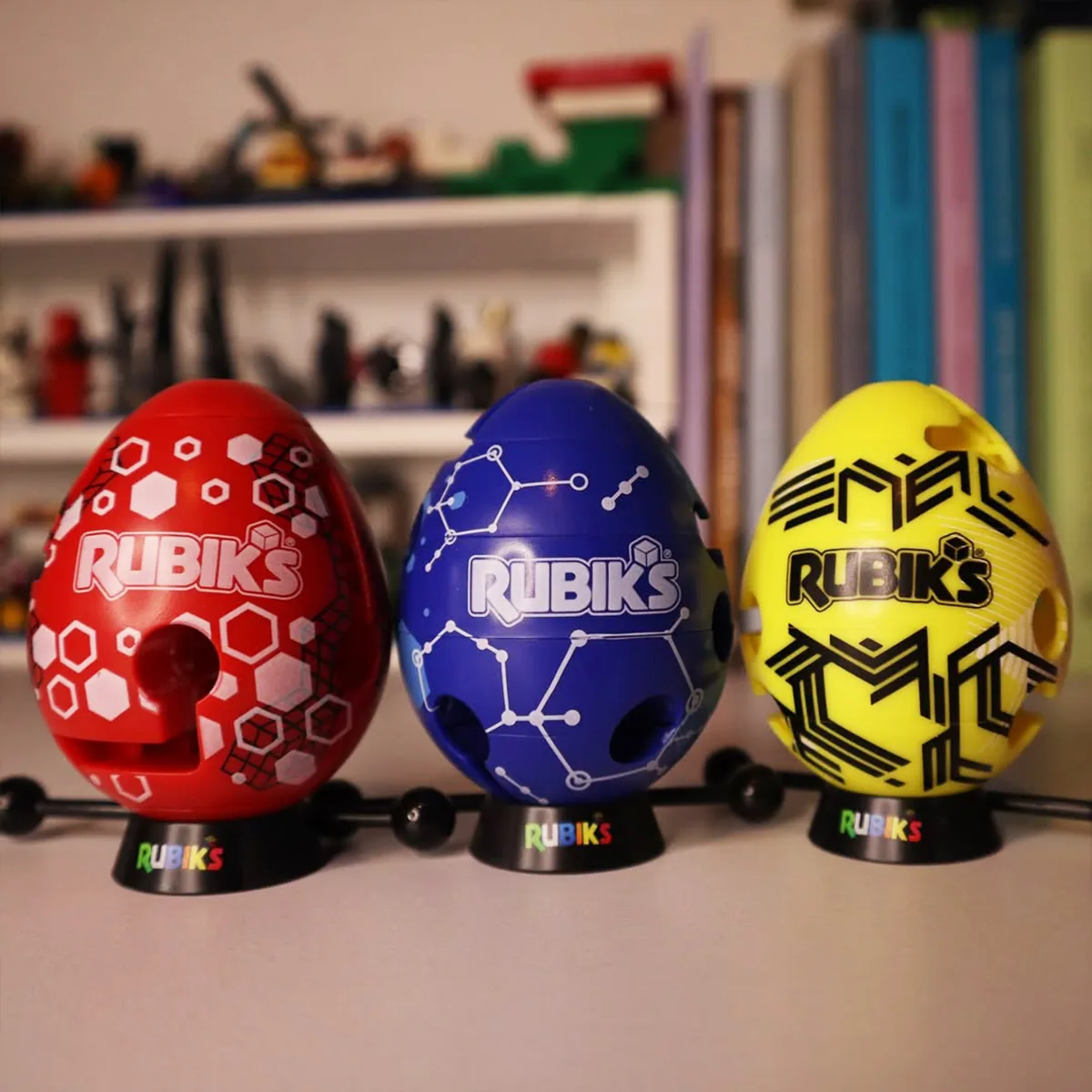 Головоломка Rubik's Смарт-яйце ABS-пластик 5х5х6,37 см Червоне Жовте Синє