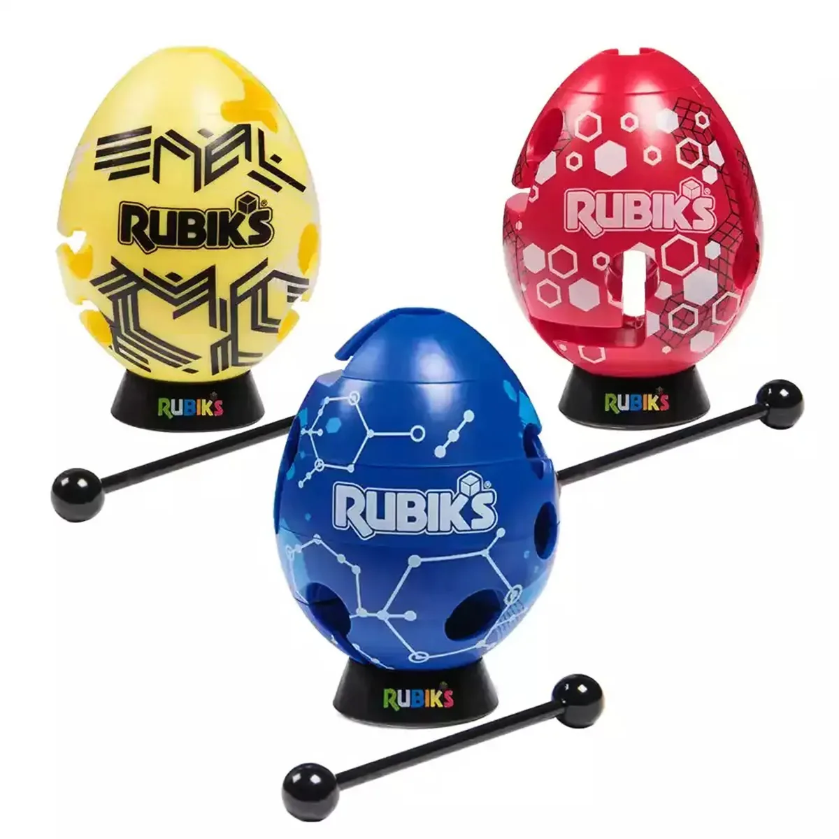 Головоломка Rubik's Смарт-яйце ABS-пластик 5х5х6,37 см Червоне Жовте Синє