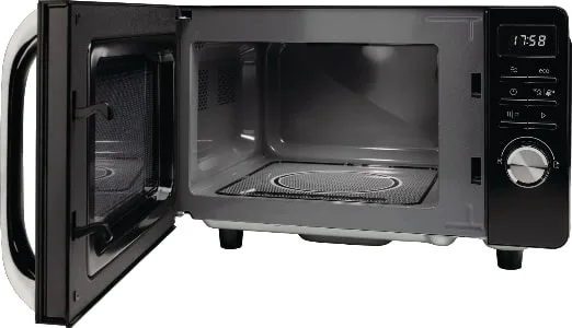 Мікрохвильова піч Gorenje, 20 л, електронне управління, 700 Вт, функція грилю, дисплей, чорного кольору.