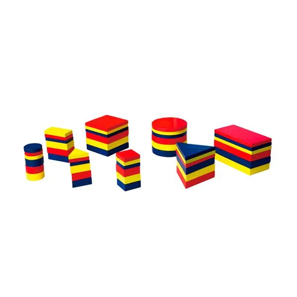 Набор для обучения Viga Toys Логические блоки разноцветные 48 деталей
