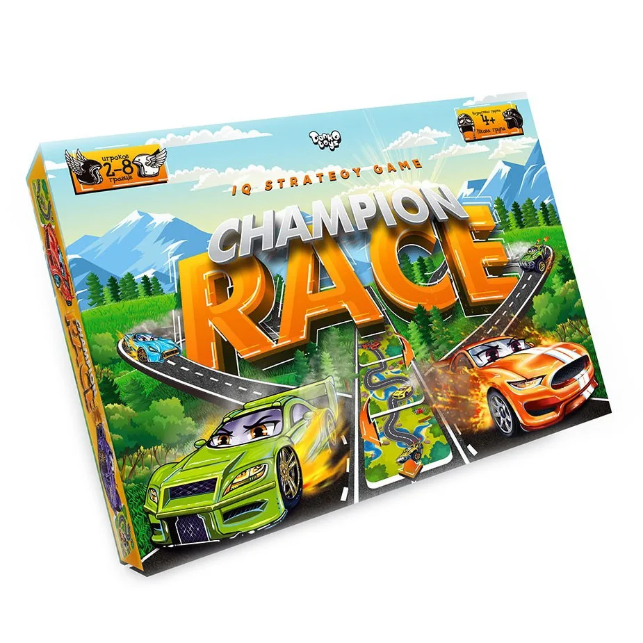 Настільна гра Danko Toys Champion Race пластикова для всієї родини багатокольорова