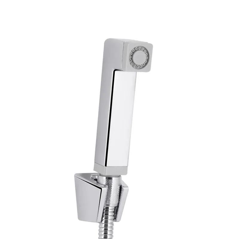 Смеситель для раковины Qtap Gemini однорычажный с гигиеническим душем латунь хром 125х106 мм