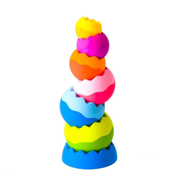 Пирамидка-балансир Fat Brain Toys пластиковая 28х11х20 см разноцветная