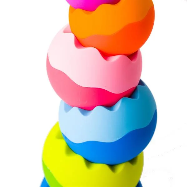 Пирамидка-балансир Fat Brain Toys пластиковая 28х11х20 см разноцветная