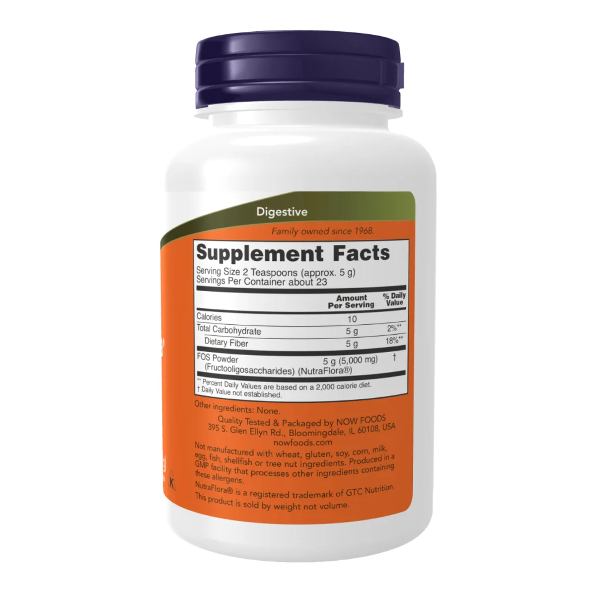NutraFlora FOS Powder 113 г Фруктоолігосахариди Пребіотична клітковина