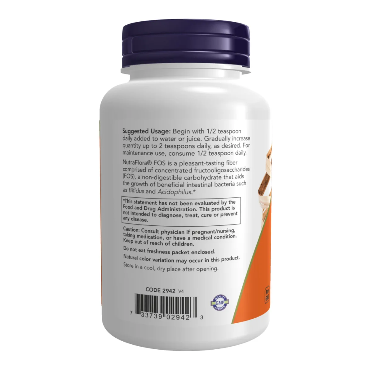 NutraFlora FOS Powder 113 г Фруктоолігосахариди Пребіотична клітковина