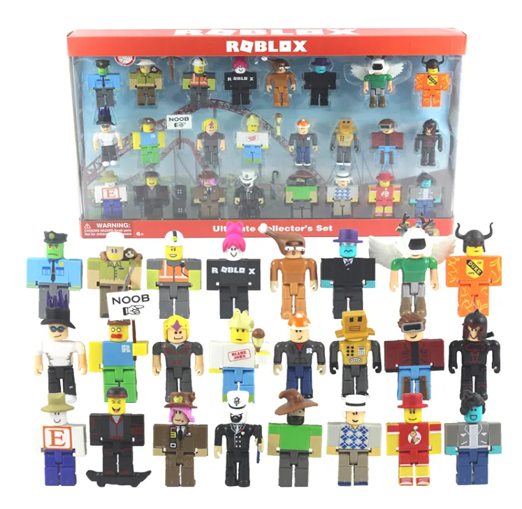 Большой набор фигурок Roblox 24 фигурки пластик 7 см разные цвета