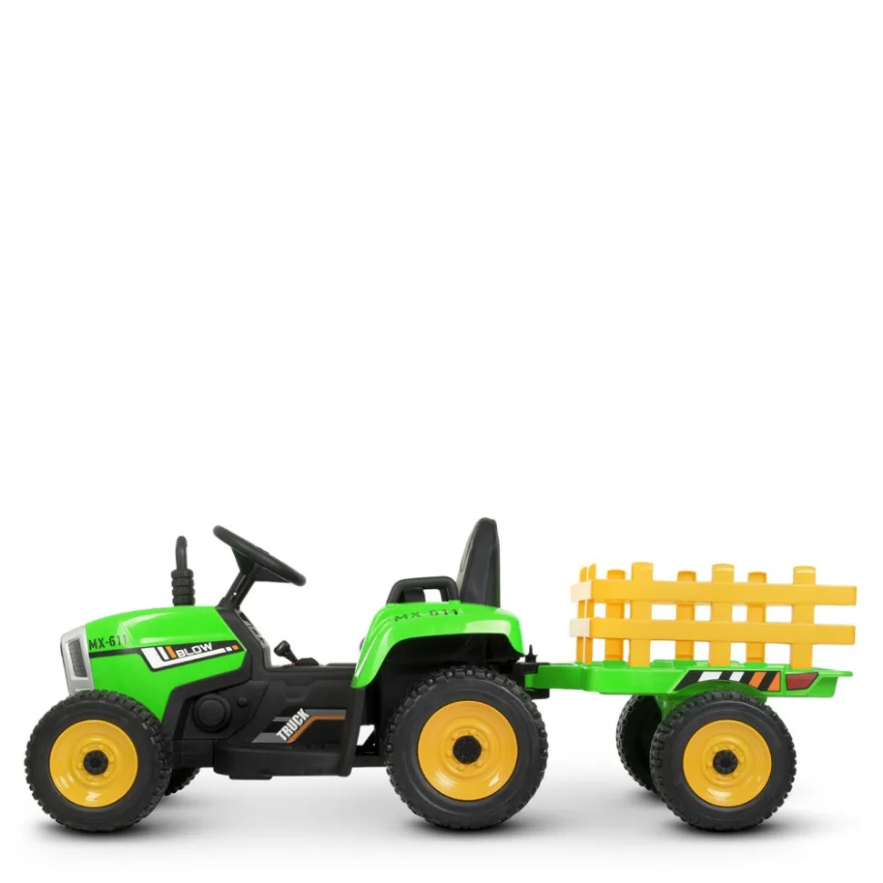 Дитячий електромобіль Трактор Bambi Racer 84x50x40 см комбінований зелений