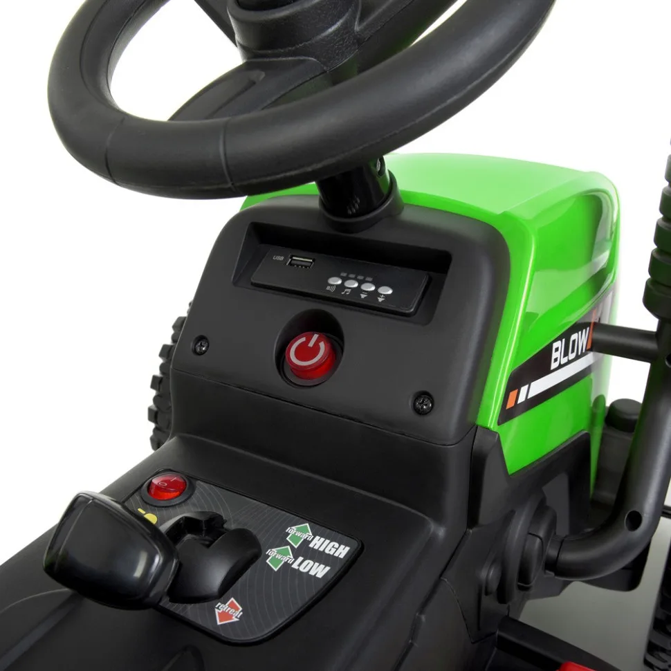 Дитячий електромобіль Трактор Bambi Racer 84x50x40 см комбінований зелений