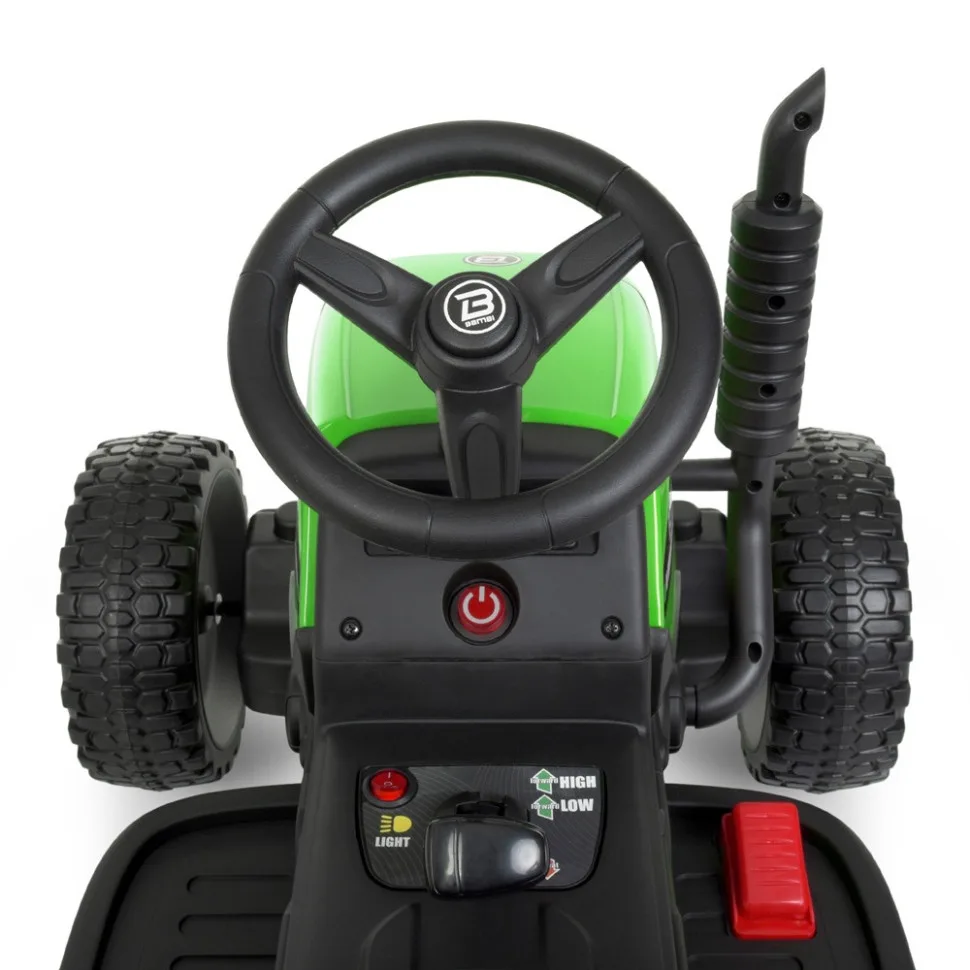 Дитячий електромобіль Трактор Bambi Racer 84x50x40 см комбінований зелений