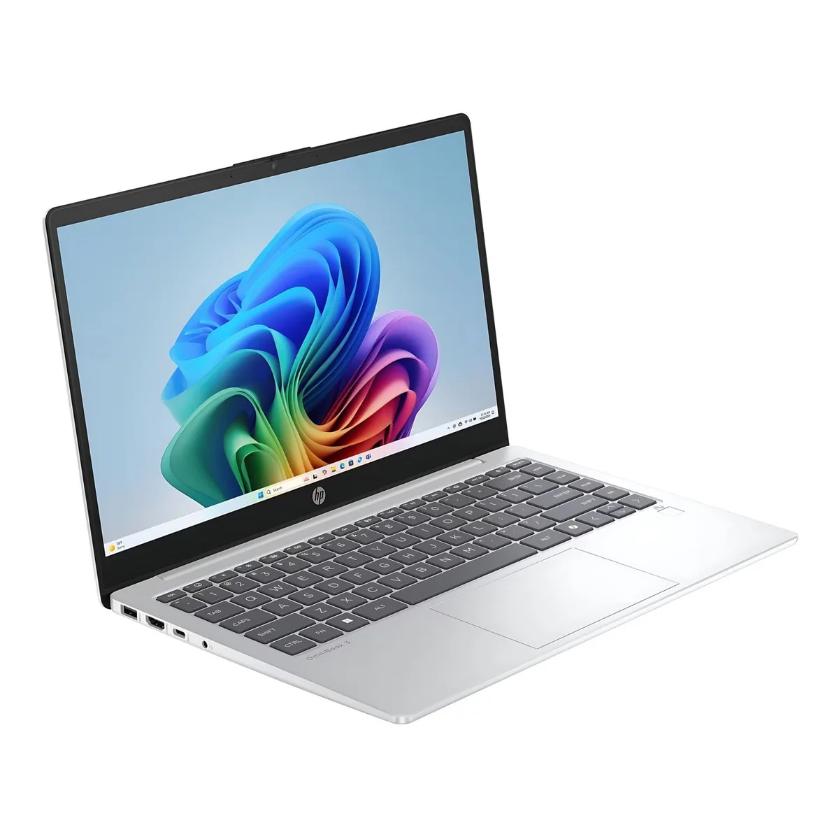 Ноутбук HP OmniBook 3 14-ha0001ua 14" FHD AG, AMD AI 5 340, 24GB, F1TB, UMA, Win11, сріблястий
