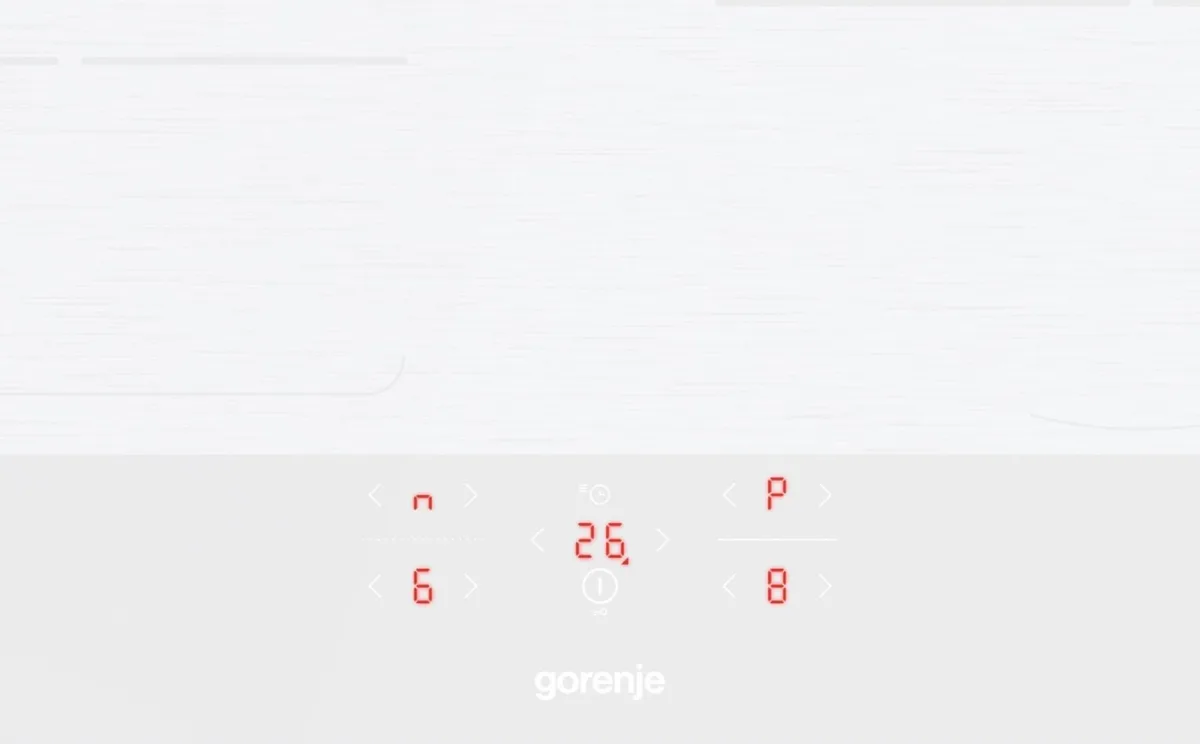 Індукційна варильна панель Gorenje, 60 см, сенсорне управління, функція PowerBoost, система блокування, біла.