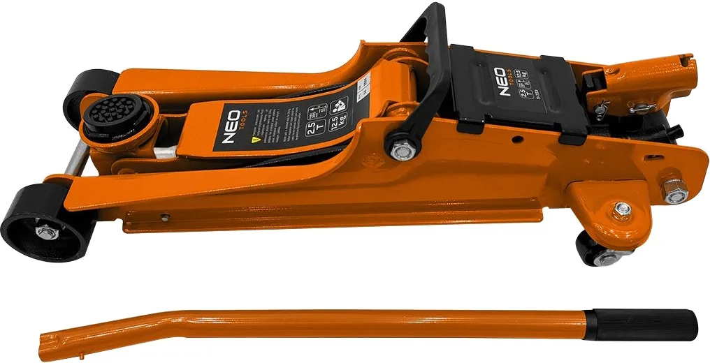 Домкрат Neo Tools, гідравлічний підкатний 2.5т, 85-385мм