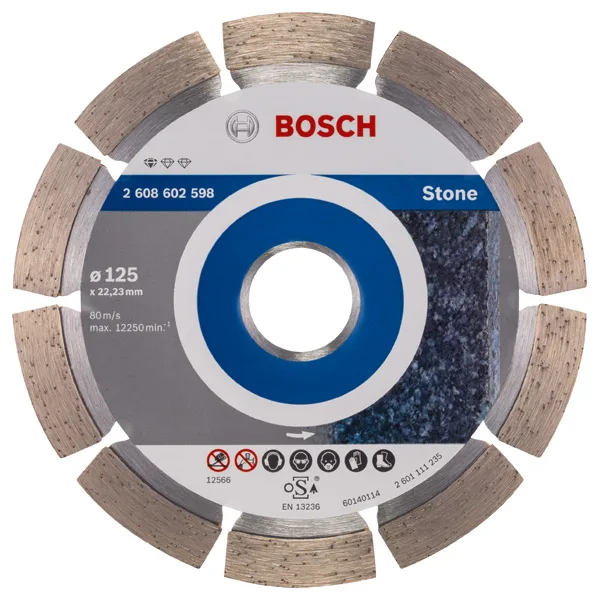 Алмазний диск Bosch Professional для каменю, 125х22.23мм