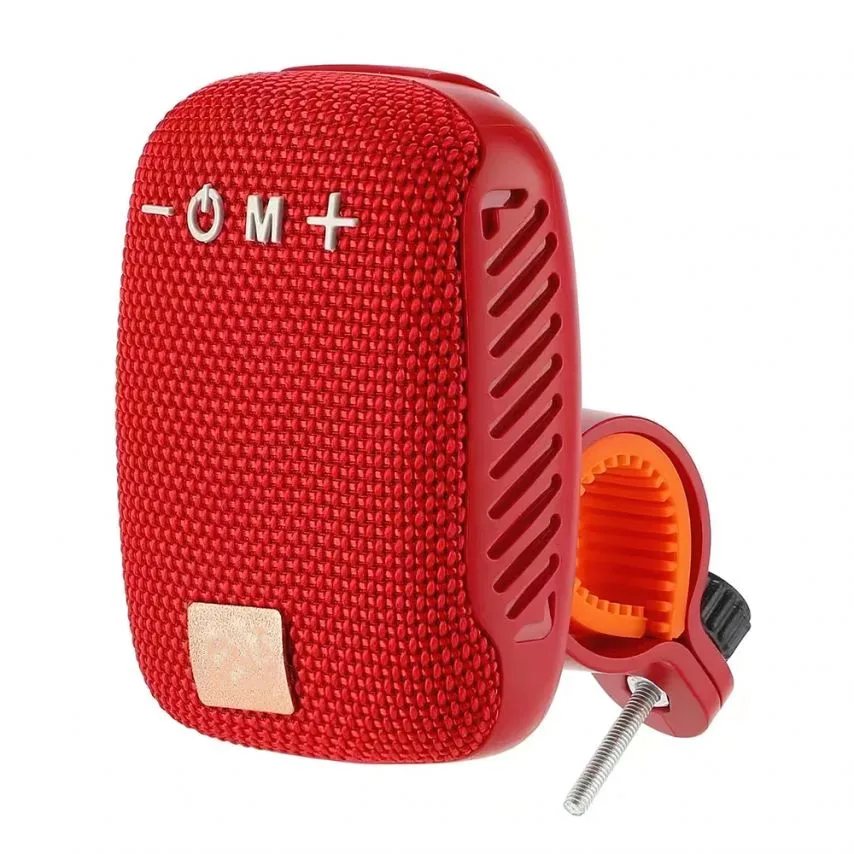 Портативная колонка Bluetooth 5W 50х100х72 мм красная для велосипеда мопеда.