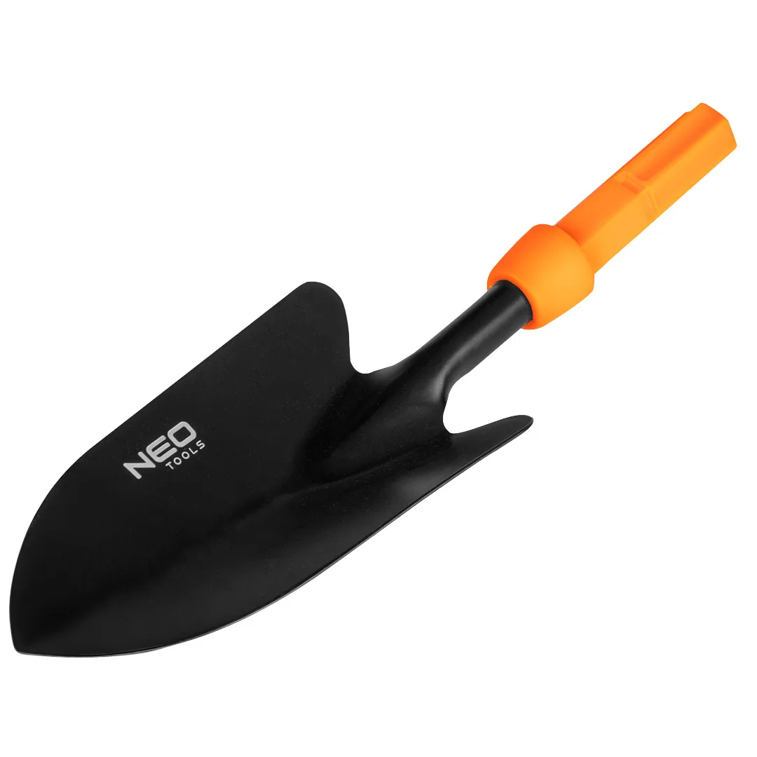 Совок садовий Neo Tools металева 28 см чорний з жовтим