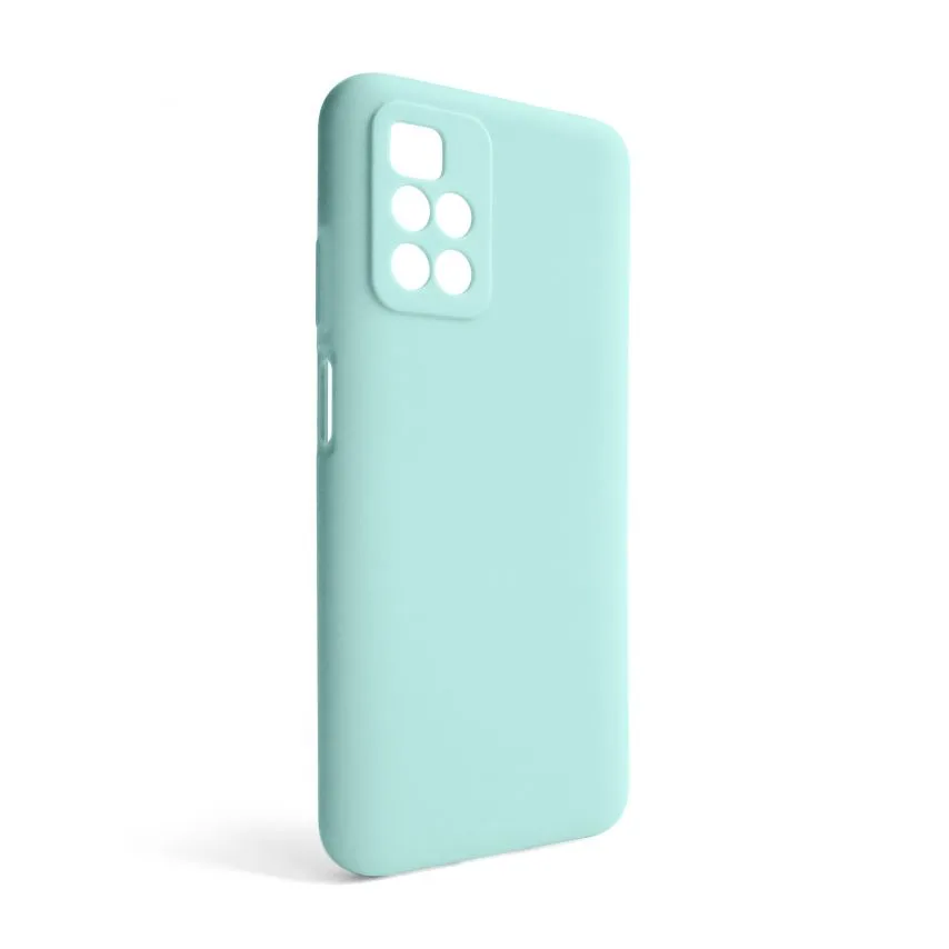 Чохол силіконовий для Xiaomi Redmi 10 бірюзовий закритий низ