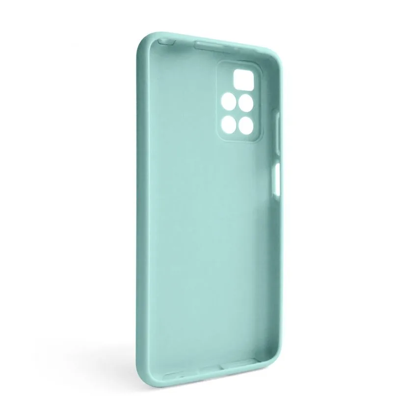 Чохол силіконовий для Xiaomi Redmi 10 бірюзовий закритий низ