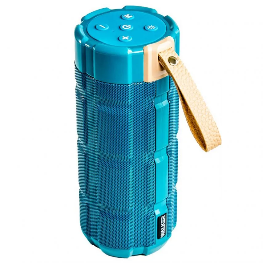 Портативная колонка WALKER Bluetooth 5Вт 2400mAh 75х75х179,8 мм Синяя