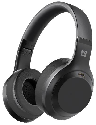 Гарнітура Defender Bluetooth 5.4 повнорозмірна чорна з активним шумопоглинанням