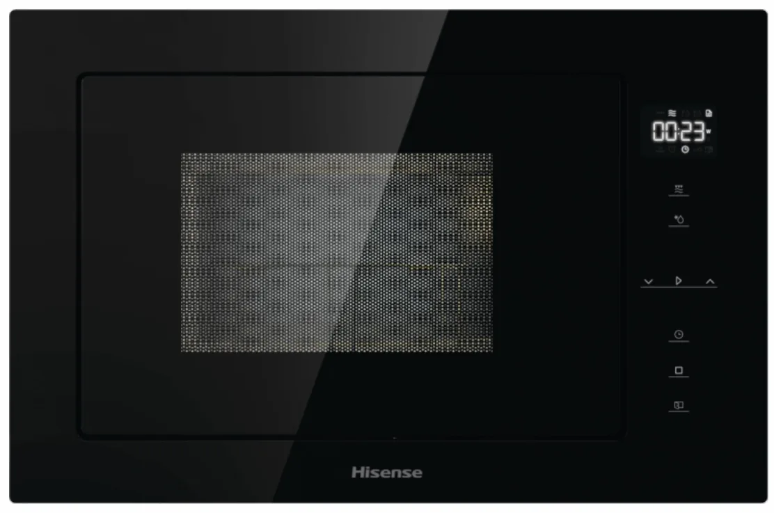 Мікрохвильова піч Hisense з грилем 25 л чорна 900 Вт