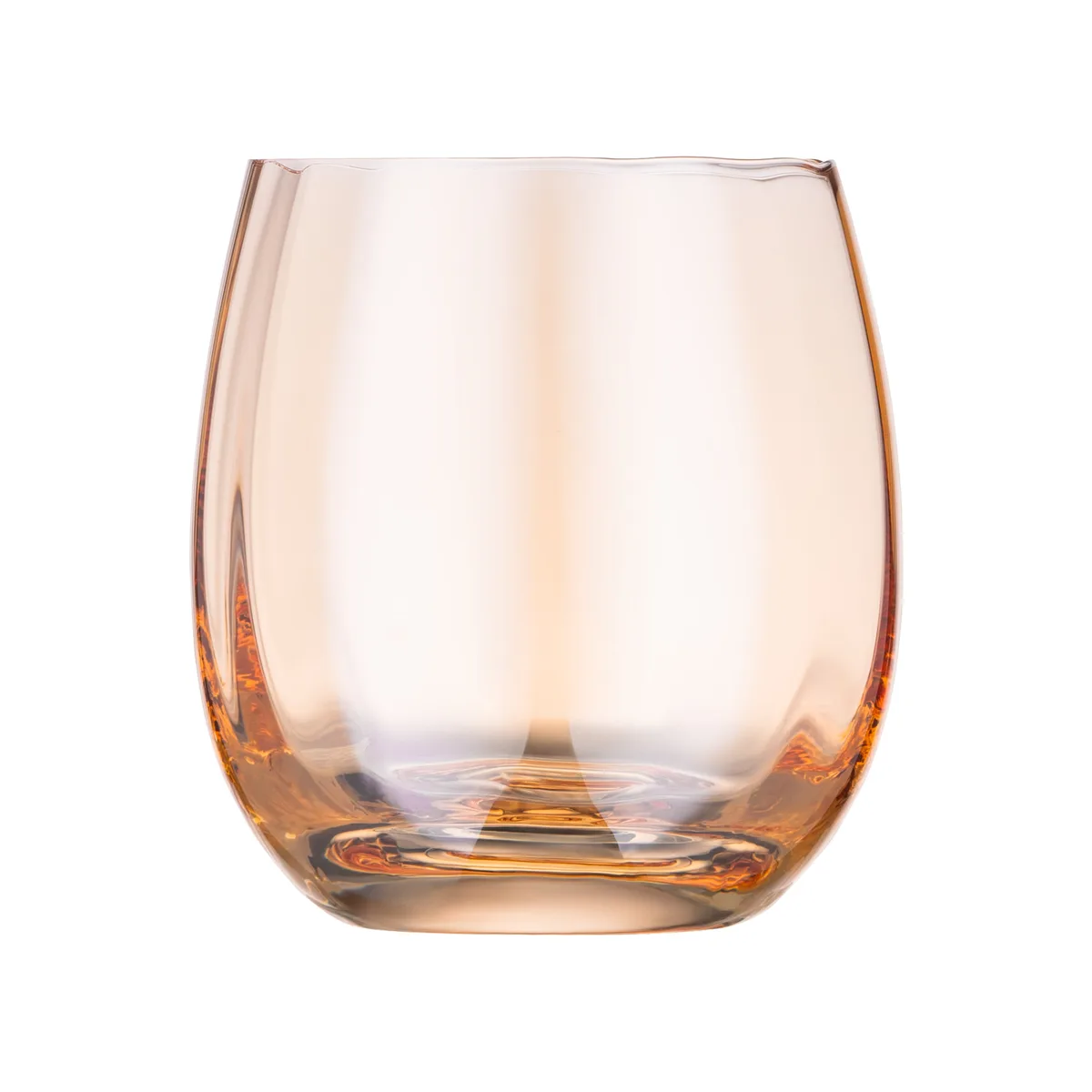 Набор низких стаканов ARDESTO Black Mars Amber 480 мл, 2 шт, стекло с золотистым оттенком