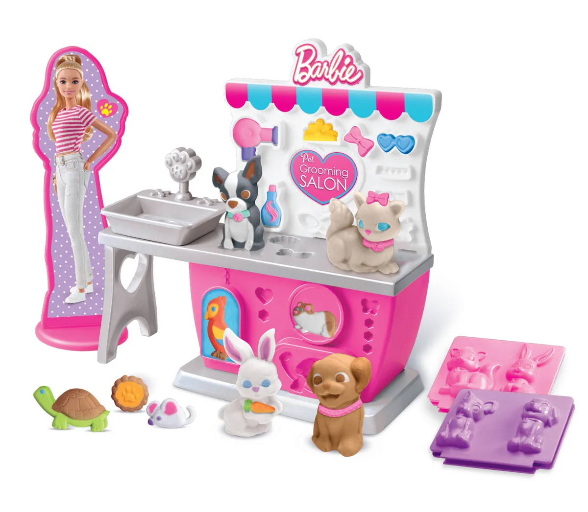 Тісто для ліплення Cra-Z-Art Barbie Зоомагазин з формами, набір 10од