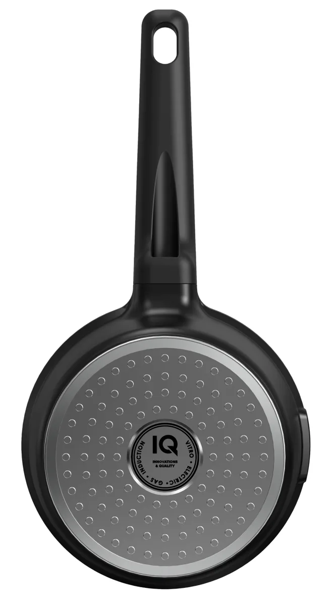 Ківш IQ литий алюміній 1,3 л 16 см чорний