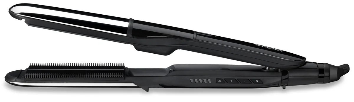 Випрямляч волосся Babyliss Steam Mist, 67Вт, 5 температурних режимів, 150-235°C, керамічне покриття, чорний.