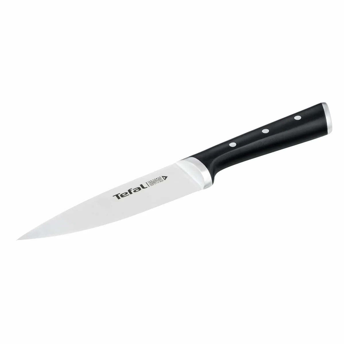 Кухонний ніж для шеф-кухаря Tefal Ice Force, 15 см, зі сталі нержавіючої, ручка з пластику.