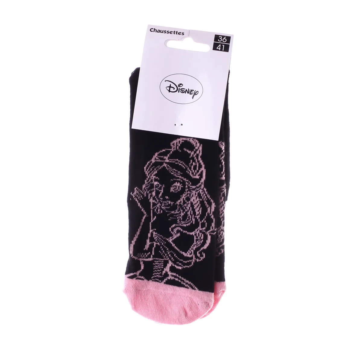 Шкарпетки DISNEY PRINCESS хлопковые 36-41 черный розовый