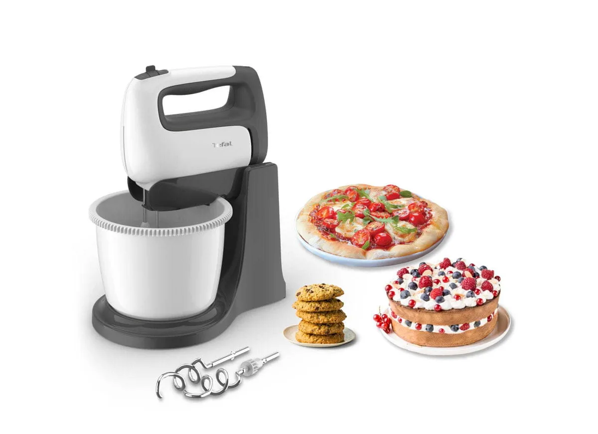 Міксер Tefal стаціонарний 500Вт пластикова чаша 2.5л біло-сірий