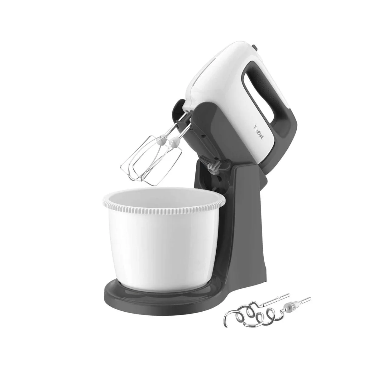 Міксер Tefal стаціонарний 500Вт пластикова чаша 2.5л біло-сірий