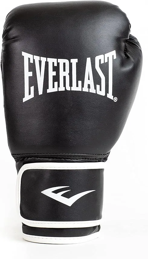 Боксерські рукавиці Everlast синтетична шкіра S/M чорний унісекс