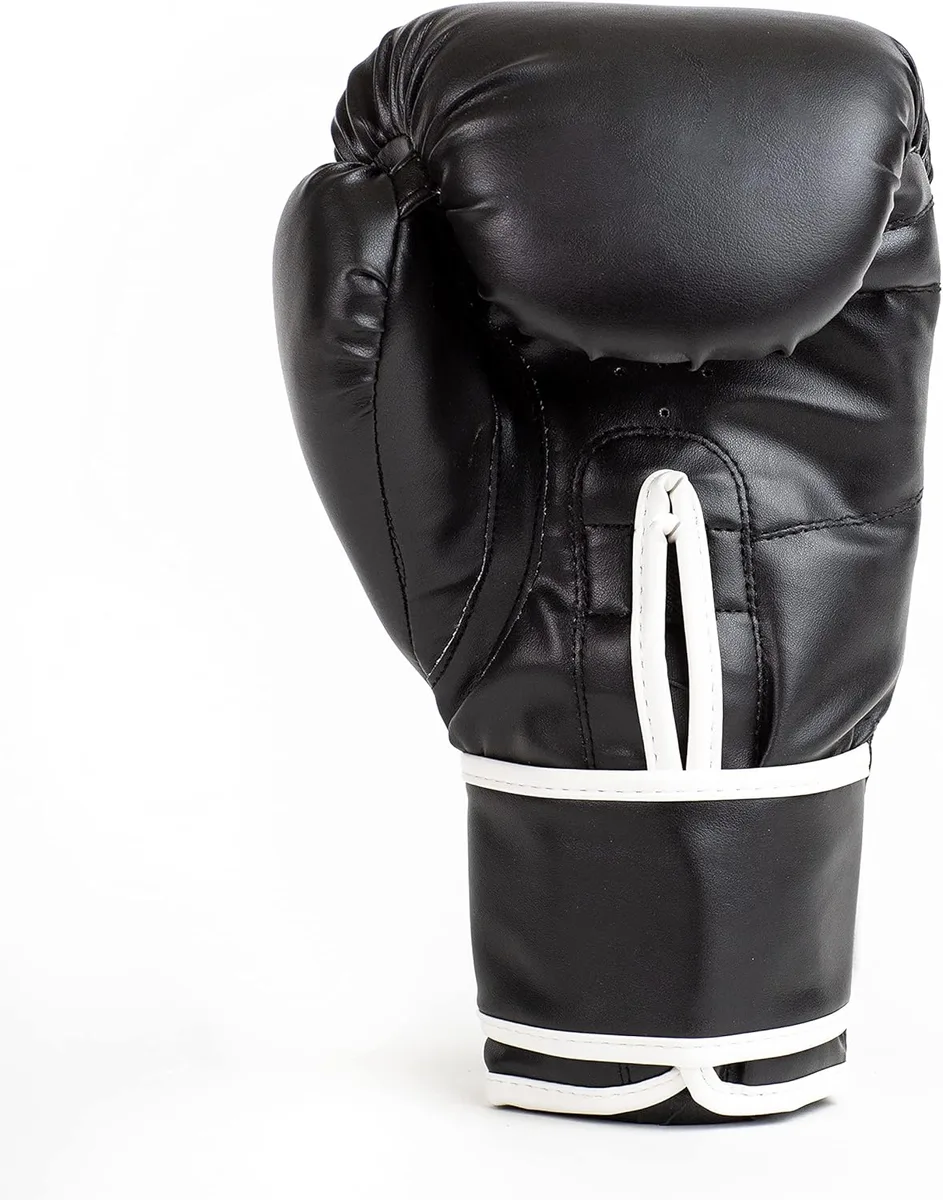 Боксерські рукавиці Everlast синтетична шкіра S/M чорний унісекс