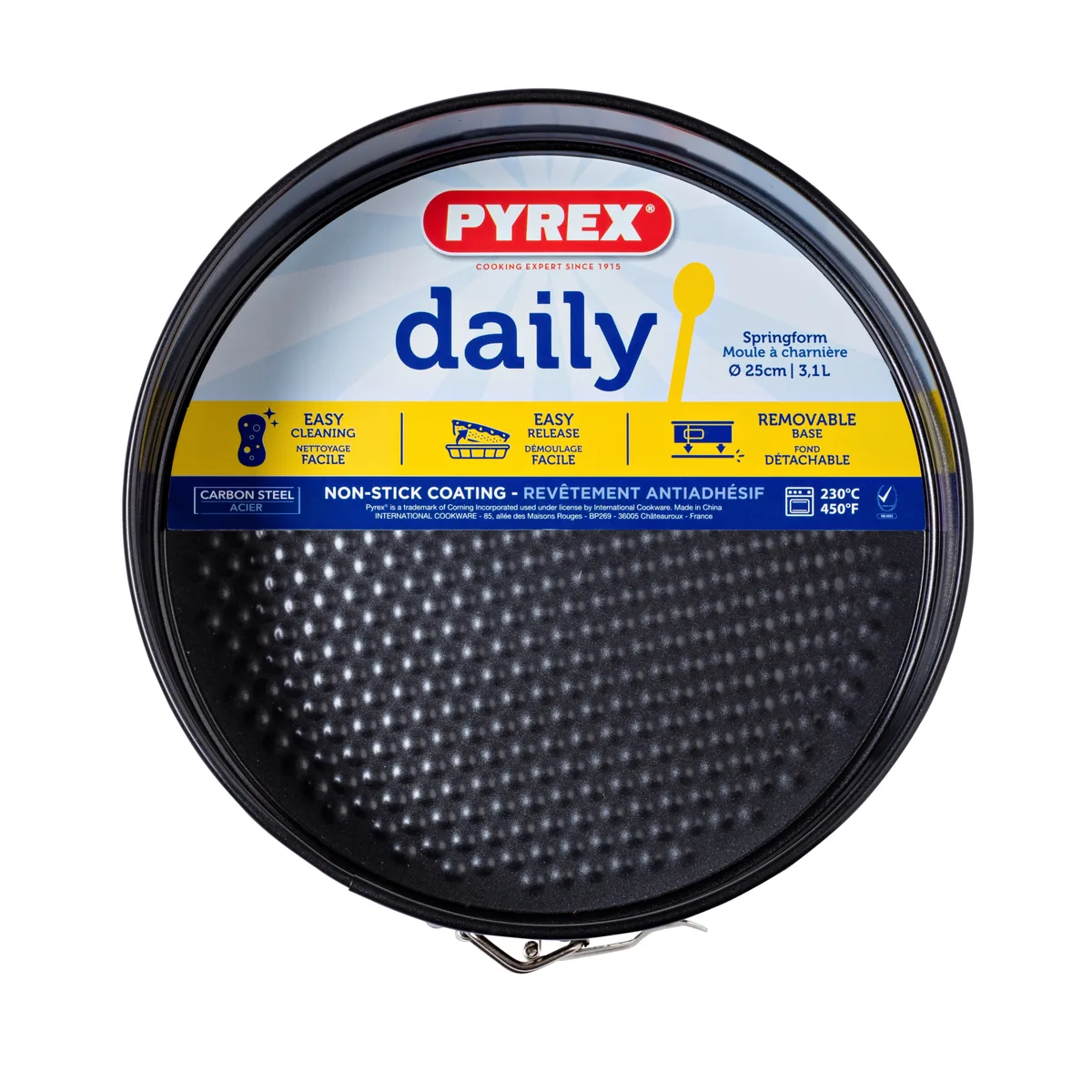 Форма для випічки Pyrex Daily кругла вуглецева сталь 25 см