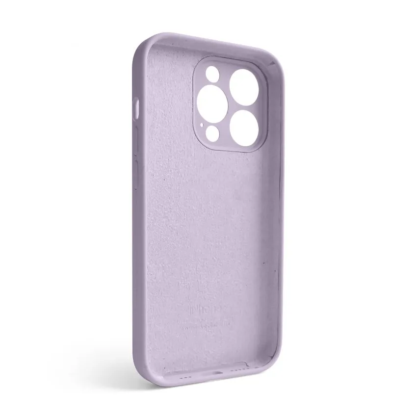 Чохол Silicone Case для Apple iPhone 14 Pro силіконовий  закрита камера фіолетовий
