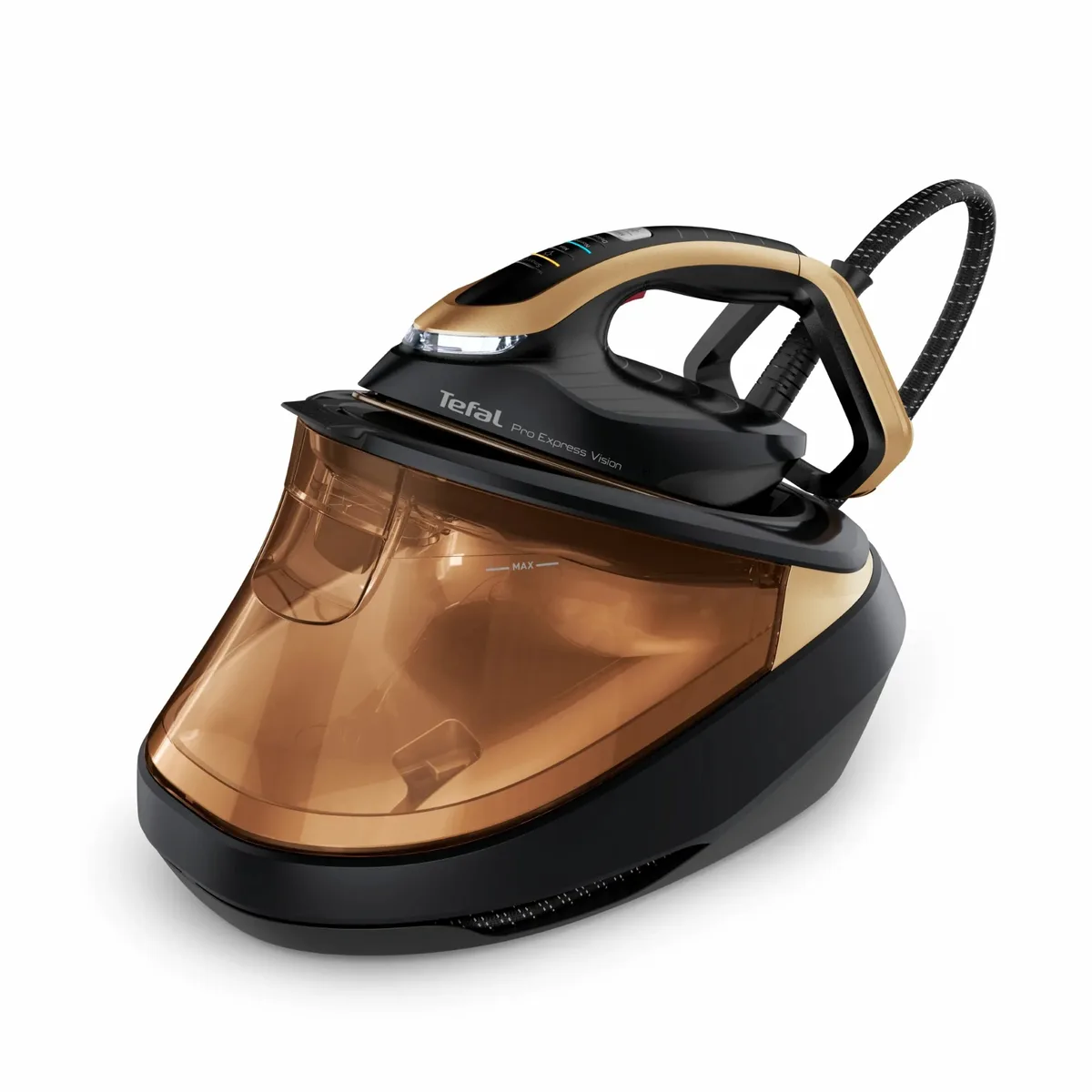 Парогенератор Tefal Pro Express Vision, 3000Вт, 1200мл, потужний паровий удар 800гр, стабільна подача пари 180гр, зручний кер.