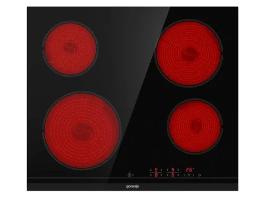 Варочная панель Gorenje электрическая стеклокерамическая 60 см черная сенсорное управление